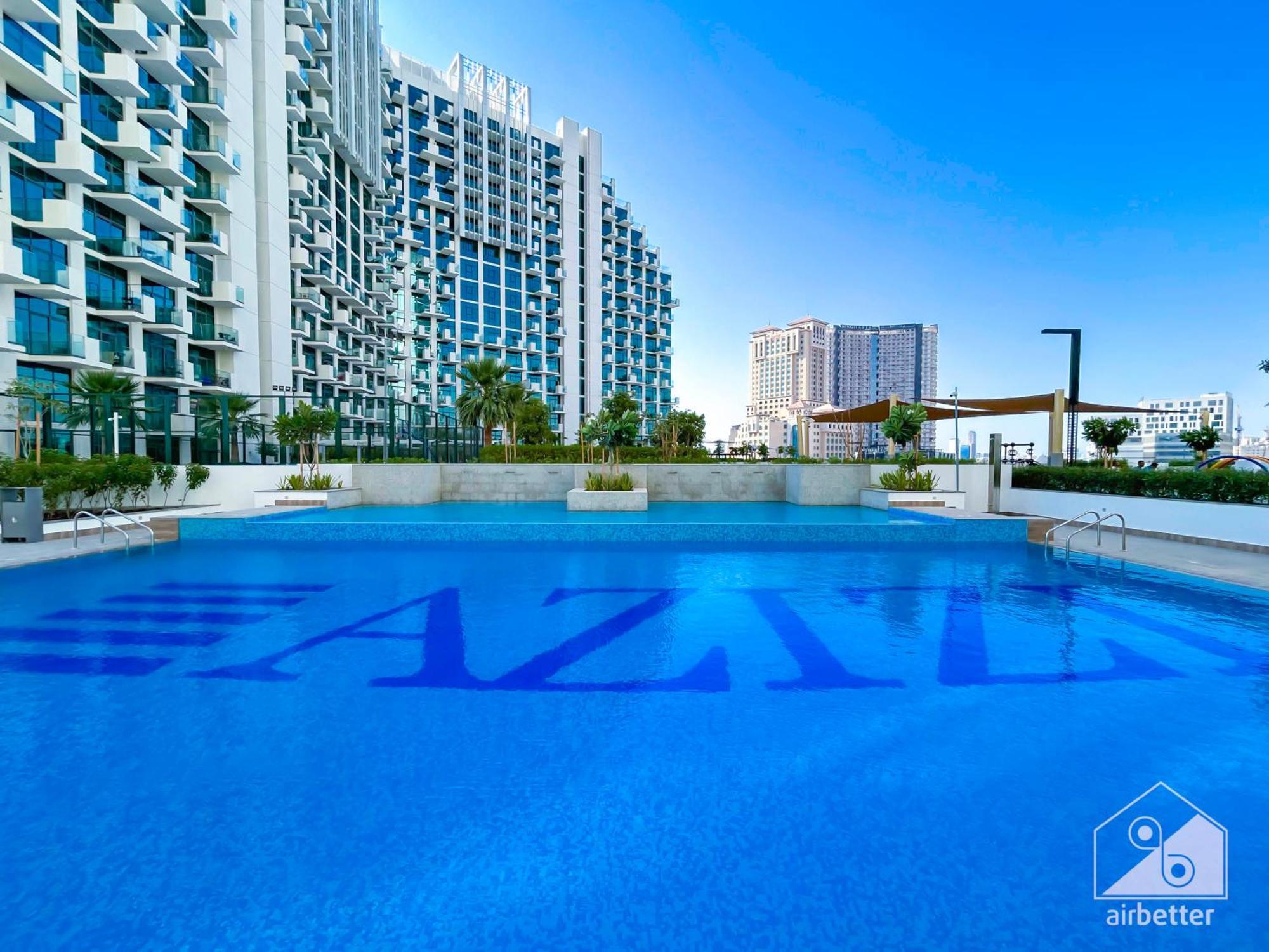 迪拜Cozy 1Br With Balcony & Views In Azizi Fawad公寓 外观 照片